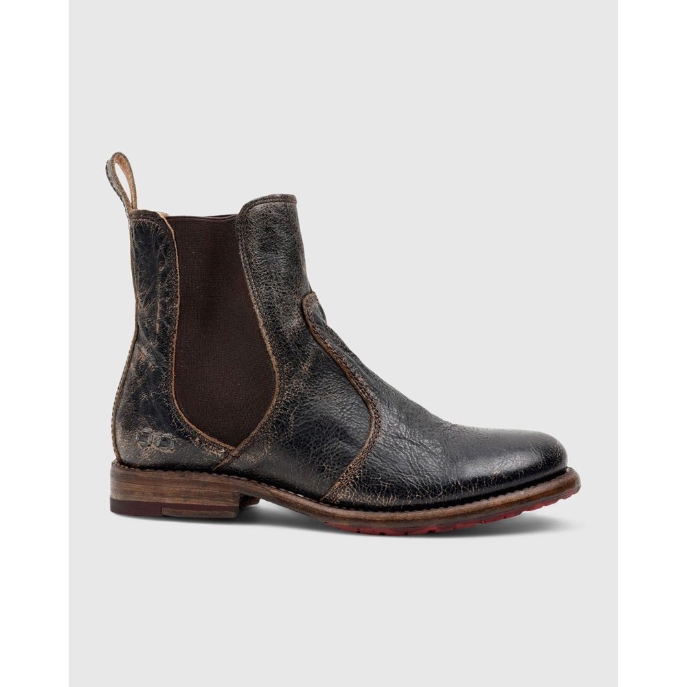 NEW Bed Stu Nandi Black Handcrafted Leather Chelsea Boots Distressed Ankle 8.5 - Picture 4 of 16